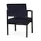 Lesro Lenox Steel Guest Chair, Navy/Midnight Seat, Navy/Midnight Back, 22.5 W 24.5 L 32 H, Fabric Seat LS1101 - alternate 2